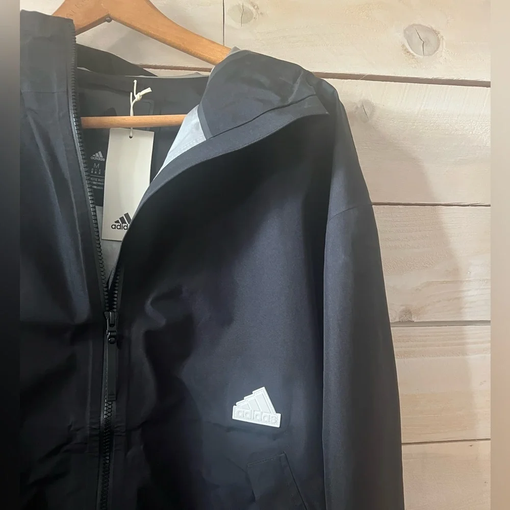 Adidas Gore-tex Rain Jacket Mens M Black NWT $400